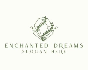 Enchanted Crystal Stone logo design