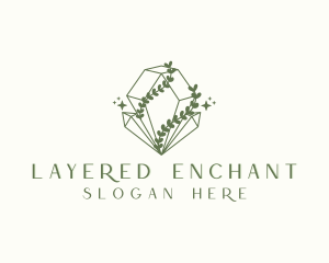 Enchanted Crystal Stone logo design