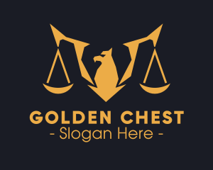 Golden Legal Griffin logo design