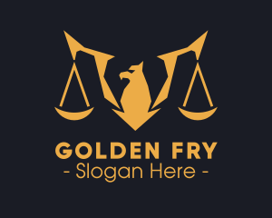 Golden Legal Griffin logo design