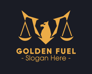 Golden Legal Griffin logo design