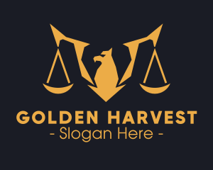 Golden Legal Griffin logo design