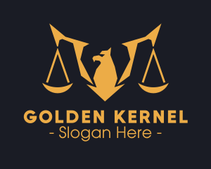 Golden Legal Griffin logo design