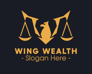 Golden Legal Griffin logo design