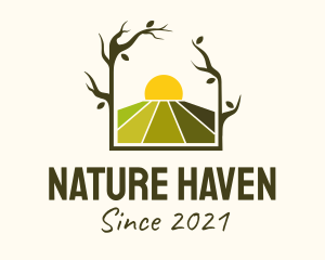 Sunset Nature Farm  logo design