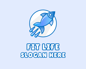 Blue Fish Rocket logo