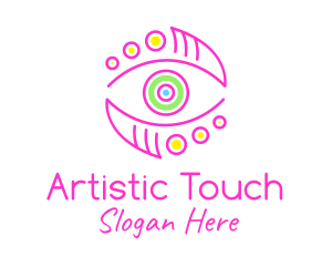 Artistic Colorful Eye logo design