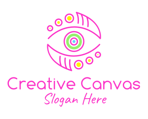 Artistic Colorful Eye logo design