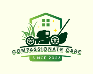 Lawn Care Mower logo design