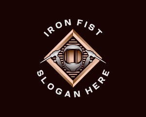 Iron Welding Industrial logo design