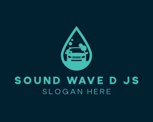 Car Wash Droplet logo design