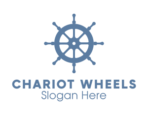 Ship Wheel Helm logo design