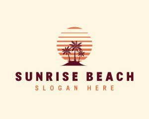 Tropical Island Summer logo design