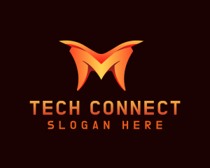 Software Technology Letter M Logo