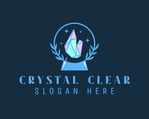 Crystal Ball Diamond  logo design