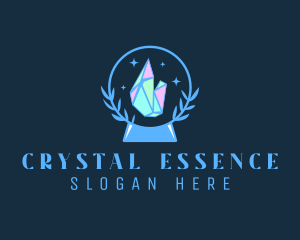 Crystal Ball Diamond  logo design