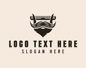 Beard Grooming Barbershop logo