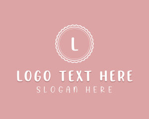 Feminine Cursive Stamp  logo