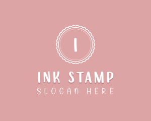 Feminine Cursive Stamp  logo design