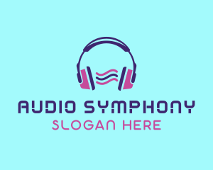 Headphones Audio Sound logo design