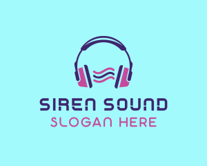 Headphones Audio Sound logo design