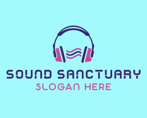 Headphones Audio Sound logo design