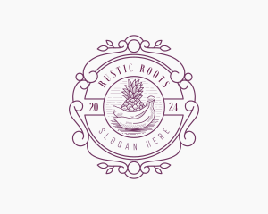 Organic Fruit Farm logo design