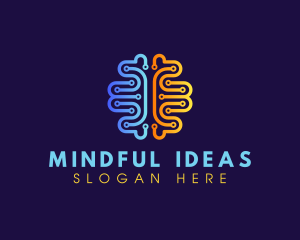 Mental Circuit Brain logo design