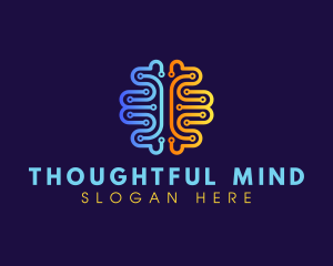 Mental Circuit Brain logo design