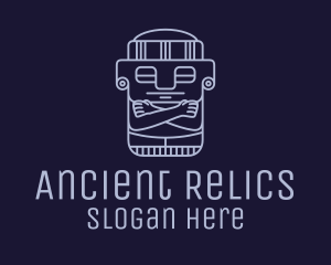 Aztec Burial Sculpture logo design