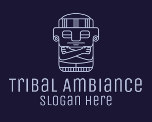 Aztec Burial Sculpture logo design