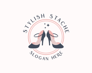 Stylish Ankle Strap Heels  logo design