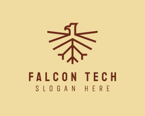 Wings Falcon Bird  logo