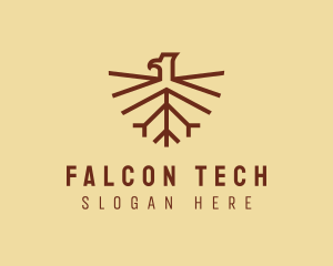 Wings Falcon Bird  logo design