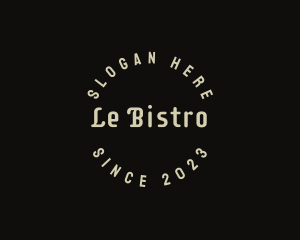 Simple Bistro Business logo design