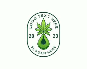 Cannabis Liquid Droplet logo