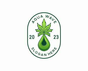 Cannabis Liquid Droplet logo