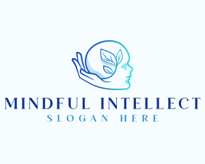 Mental Health Plant Hand logo design