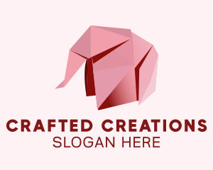 Origami Paper Elephant  logo design