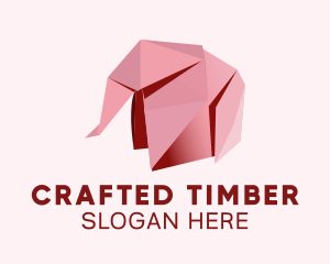 Origami Paper Elephant  logo design