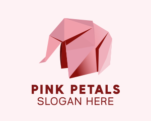 Origami Paper Elephant  logo design