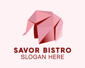 Origami Paper Elephant  logo