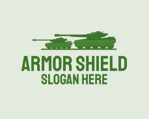 Green Military Tank logo