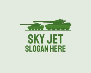 Green Military Tank logo