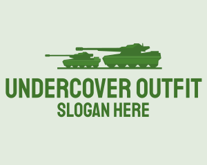 Green Military Tank logo