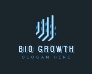 Trade Growth Graph Business logo design