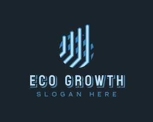 Trade Growth Graph Business logo design