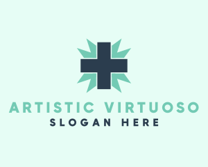 Natural Medical Doctor Cross logo design