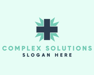 Natural Medical Doctor Cross logo design