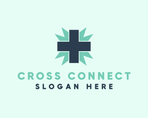 Natural Medical Doctor Cross logo design